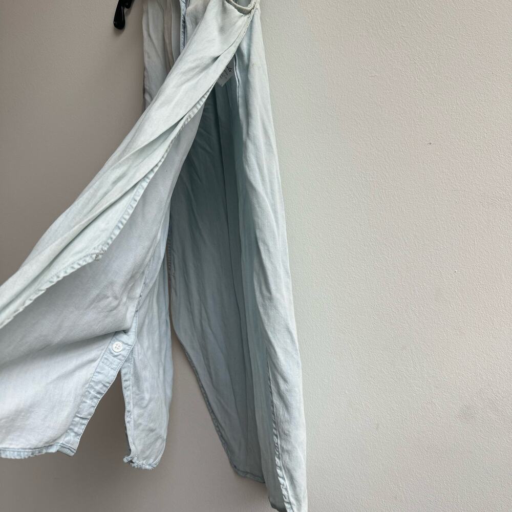 Rails Denim Sleeveless Button Up Tunic Shirt - Xs - image 4